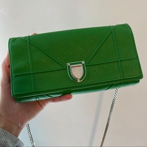 Diorama Woc wallet on chain calfskin leather